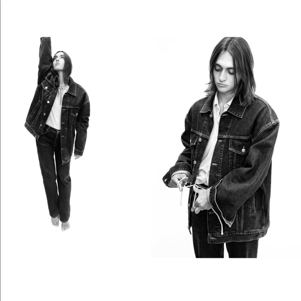 Zara Straight Leg Navy Blue Jeans